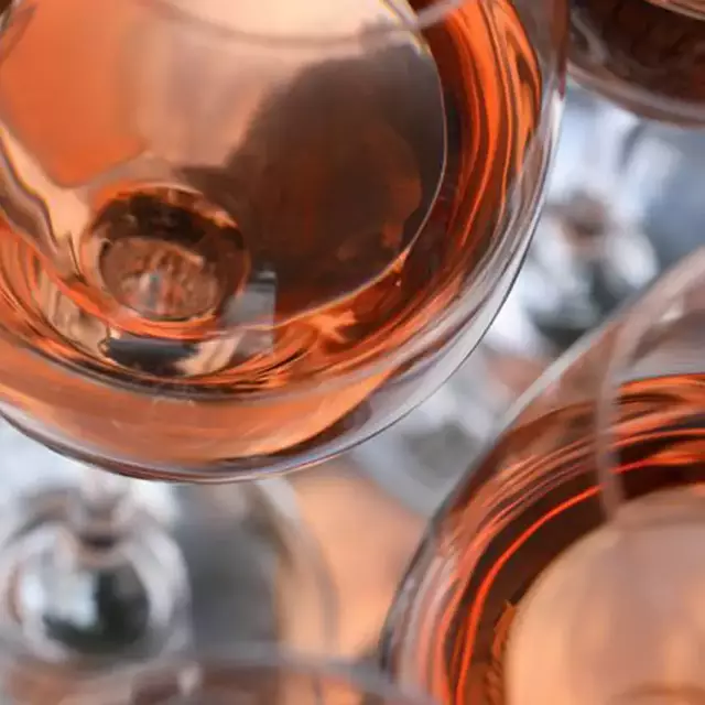 Rosé im Glas